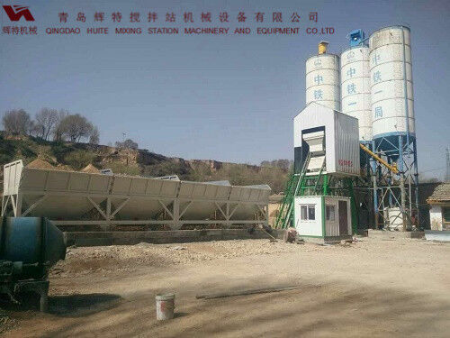 輝特攪拌站50站采用計算機加儀表的控制系統(tǒng)，計算速度快