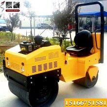 機會難得！座駕式1.5噸壓路機 1.5噸雙鋼輪震動壓路機 溝槽回填土壓實機