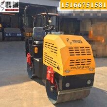 造型新穎！座駕式1噸壓路機 全液壓雙鋼輪振動壓路機 小型壓路機