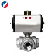 Q614-615F氣動螺紋三通球閥