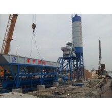 高清圖細(xì)節(jié)圖城鎮(zhèn)化建設(shè)小型混凝土攪拌站HZS50混凝土攪拌站
