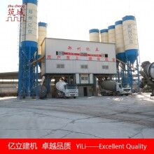 雙主機(jī)連體混凝土攪拌站2HZS180，大型攪拌站